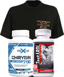 GenXLabs Test Abol and Chrysin pak with FREE T-Shirt|Test Booster|Mass For Life|
