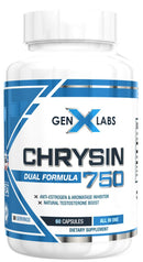 GenXLabs Chrysin 750 60 Capsules|Test Booster|Mass For Life|