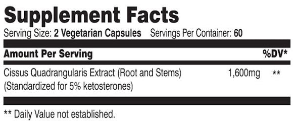 SNS Serious Nutrition Solutions Cissus XT 120 Capsules|Joint Support|Mass For Life|