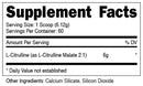 DAS LABS Bucked Up L-Citrulline 60 servings|Citrulline|Mass For Life|