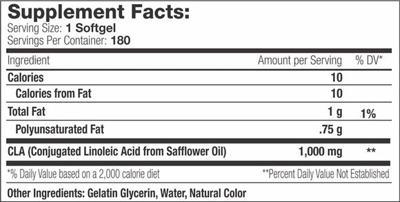SNS Serious Nutrition Solutions CLA Xtreme Fat Burner 180 Softgels|CLA|Mass For Life|