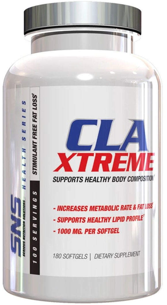 SNS Serious Nutrition Solutions CLA Xtreme Fat Burner 180 Softgels|CLA|Mass For Life|