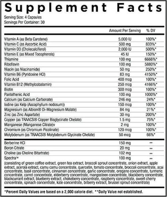 Core Nutritionals Multi 120 caps|Multi Vitamin|Mass For Life|