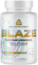 Core Nutritionals Blaze Multi-Stage Thermogenic 140 Veg-Capsules|Fat Burner|Mass For Life|