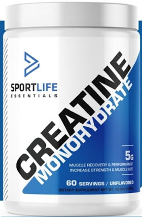 SportLife Essentials Creatine Monohydate 60 Servings|Creatine|Mass For Life|