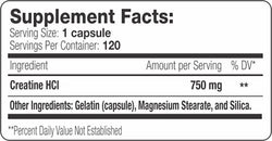 SNS Serious Nutrition Solutions Creatine HCI 120 caps
