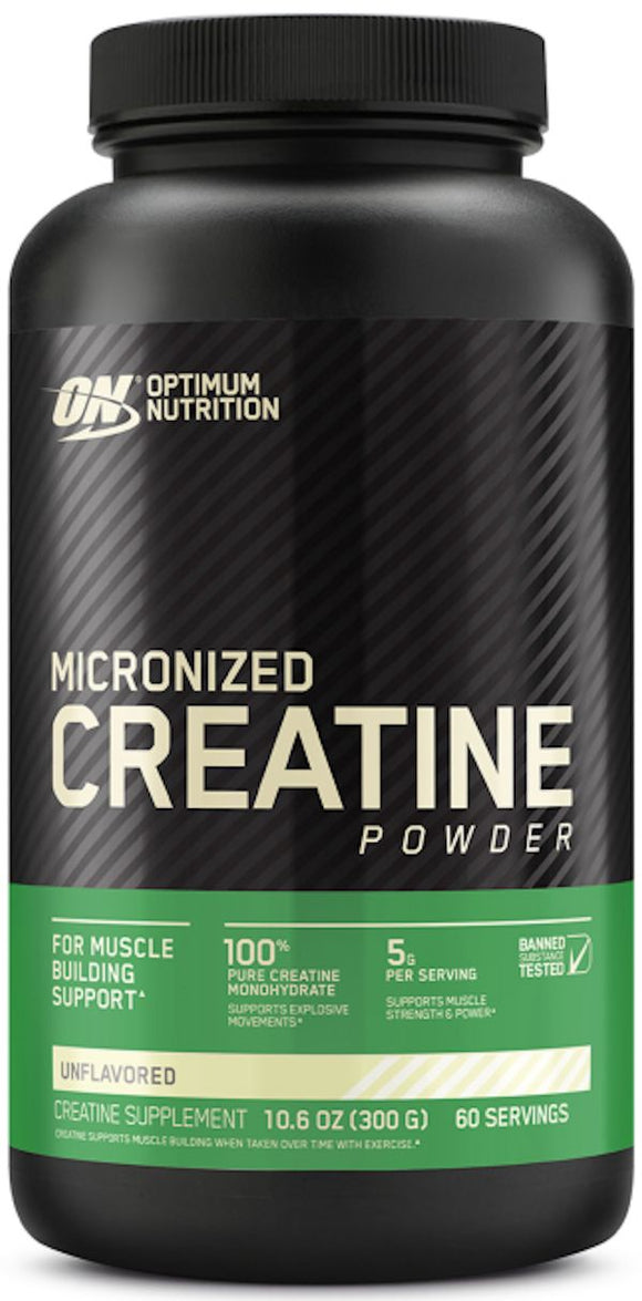 Optimum Nutrition Creatine Powder 300 gms|Creatine|Mass For Life|
