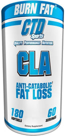 CTD Sports CLA Non Stim Fat Burner 180 softgels|CLA|Mass For Life|