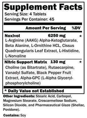 CTD Sports Noxivol 180 tabs|Muscle Pumps|Mass For Life|