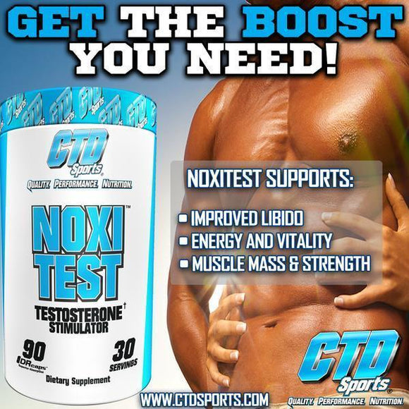 CTD Sports Noxitest 90 Caps|Test Booster|Mass For Life|