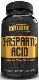 5% Core D-Aspartic Acid w/ DIM 150 Capsules|D-Aspartic Acid|Mass For Life|