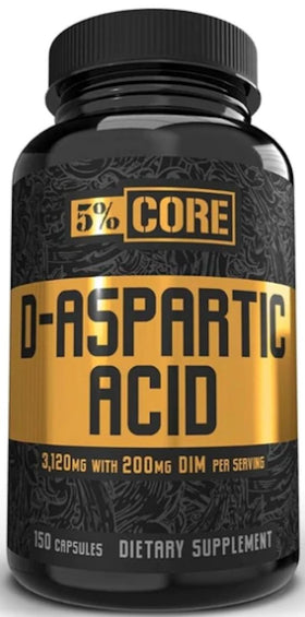 5% Core D-Aspartic Acid w/ DIM 150 Capsules|D-Aspartic Acid|Mass For Life|