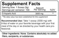 Nutrakey DAA D-Aspartic Acid muscle growth fact