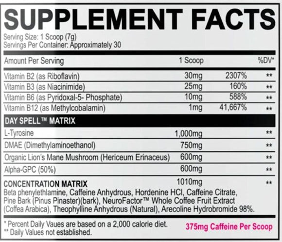 Black Magic Supply Day Spell Energy Drink|Pre-Workout|Mass For Life|