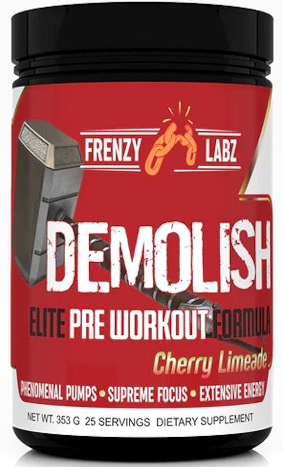 Frenzy Labz Demolish High Stim Pre-Workout|Pre-Workout|Mass For Life|
