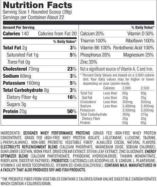 Designed Protein Grass Fed Whey 22 servings|Protein|Mass For Life|