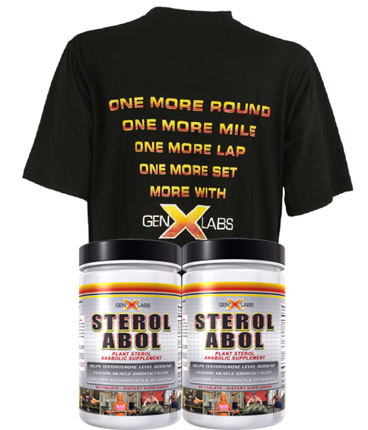 GenXLabs SterolABOL Test Booster With Free T-Shirt Plant sterols anabolic