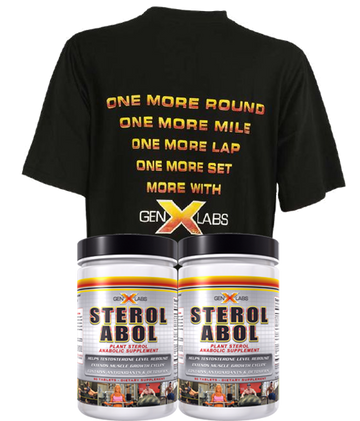 GenXLabs SterolABOL double pak with FREE T-Shirt