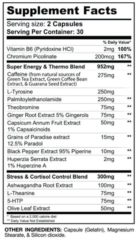 Gaspari Nutrition DTN8 Thermogenic 60 caps.|Appetite Control|Mass For Life|