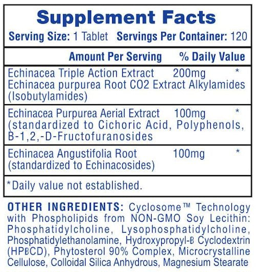 Hi-Tech Pharmaceuticals Echinacea 120 tabs.|Echinacea|Mass For Life|