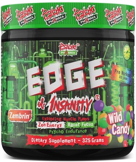 Psycho Pharma Edge of Insanity|Pre-Workout|Mass For Life|
