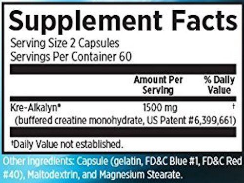 EFX Sports Kre-Alkalyn 120 caps|Creatine|Mass For Life|