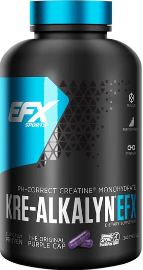 EFX Sports Kre-Alkalyn 240 Caps|Creatine|Mass For Life|