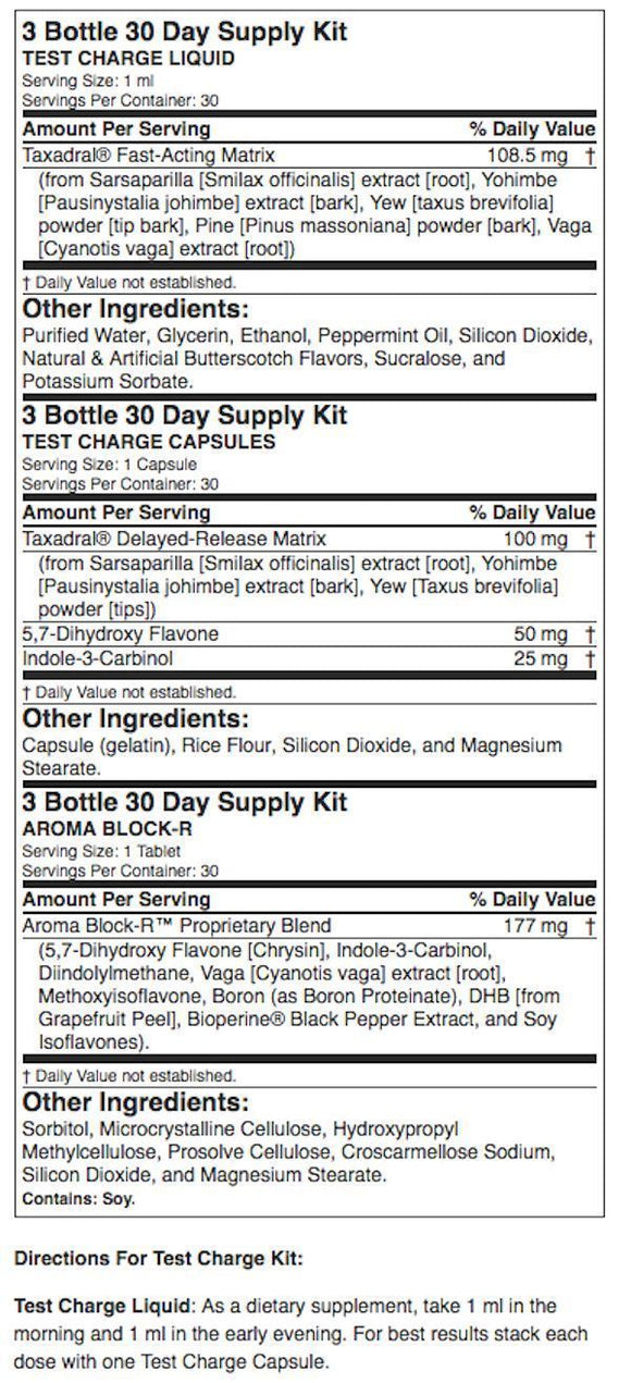 EFX Sports Test Charge 30 day supply|Test Booster|Mass For Life|