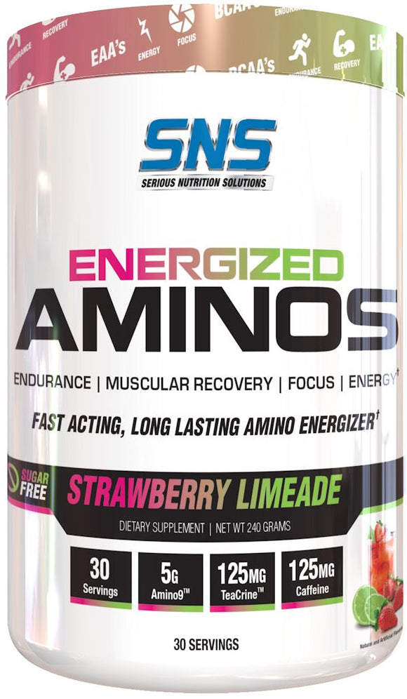 SNS Serious Nutrition Solutions Energized Aminos|Amino Acids|Mass For Life|