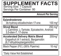 EPG Hardcore EPG Epilean Testoshred with FREE Hard Natural Body