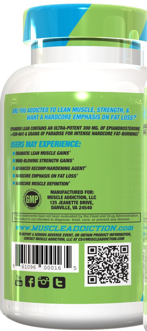 Muscle Addiction Epi Lean 60 caps|Lean Muscle|Mass For Life|