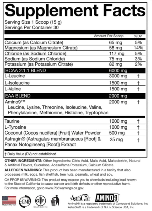 NutriFitt Epic Aminos|BCAA|Mass For Life|