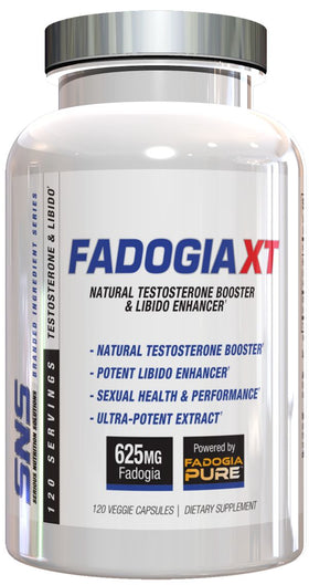 SNS Serious Nutrition Solutions Fadogia XT 120 Caps|Test Booster|Mass For Life|