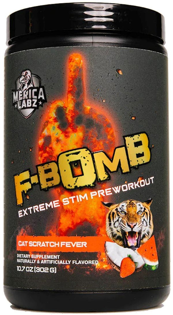 Merica Labz F-Bomb High Stim|Pre Workout|Mass For Life|