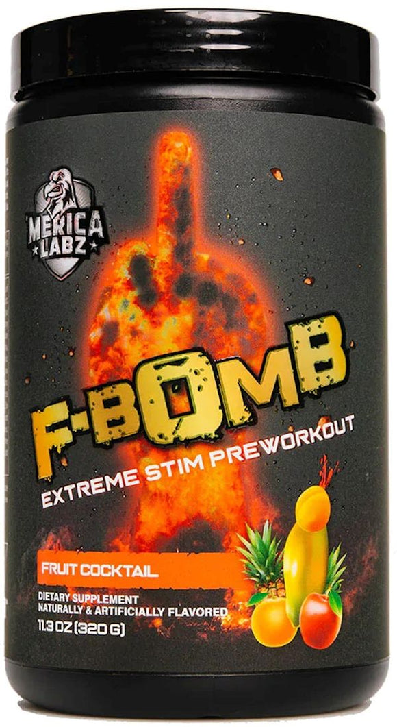 Merica Labz F-Bomb High Stim|Pre Workout|Mass For Life|