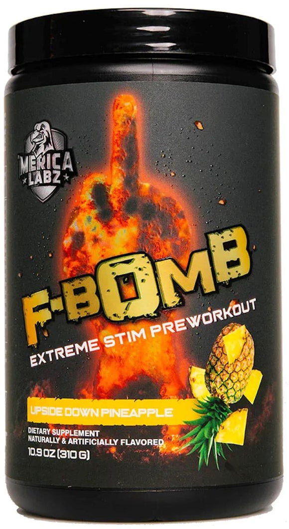 Merica Labz F-Bomb High Stim|Pre Workout|Mass For Life|