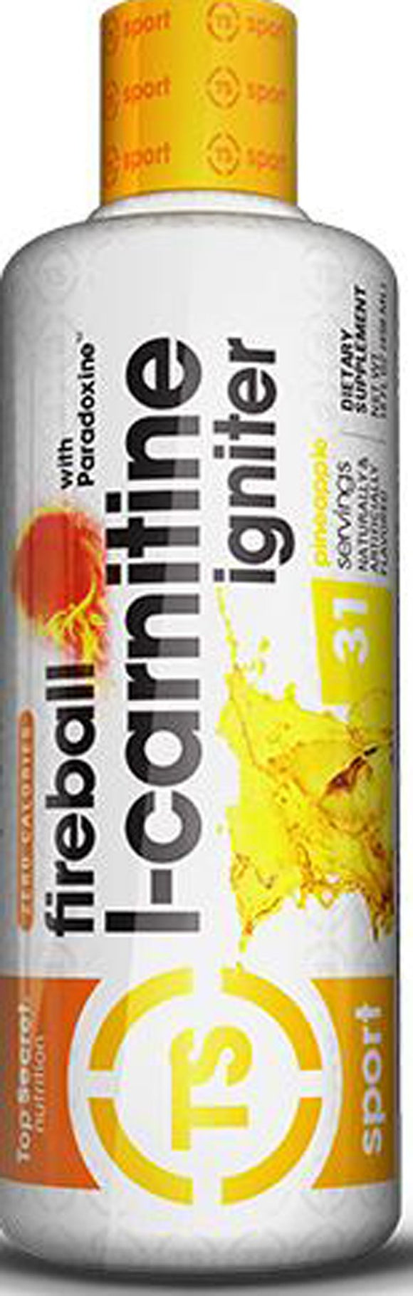 Top Secret Nutrition Fireball L-Carnitine Liquid 31 servings|Carnitine|Mass For Life|