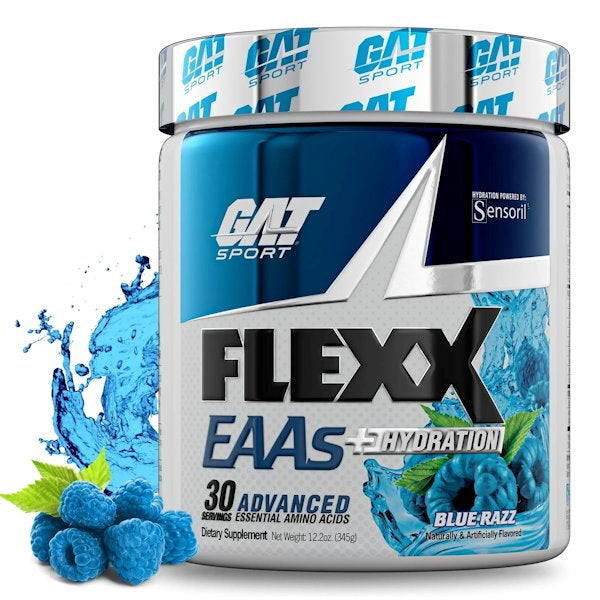 GAT Sport FLEXX EAAs+ Hydration blue raspberry