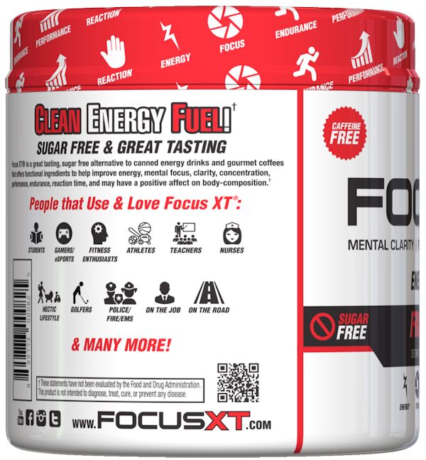 Serious Nutrition Solutions Focus XT Caffeine Free Fruit Punch side
