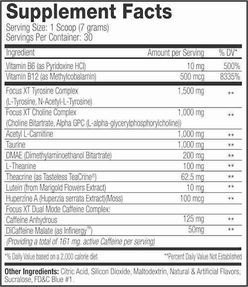 SNS Serious Nutrition Solutions Focus XT 30 servings|Pre Workout|Mass For Life|