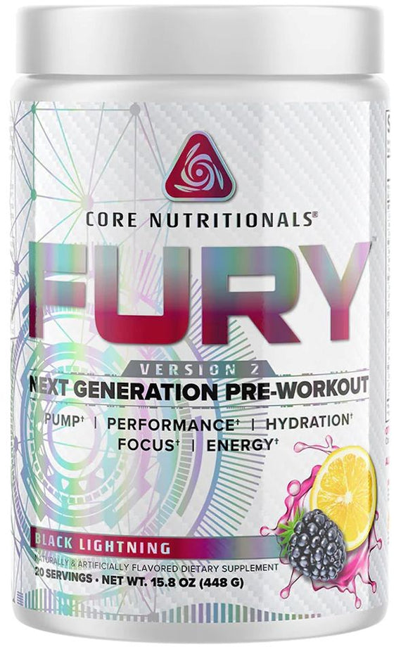 Core Nutritionals Fury V2 Pre-Workout|Creatine|Mass For Life|