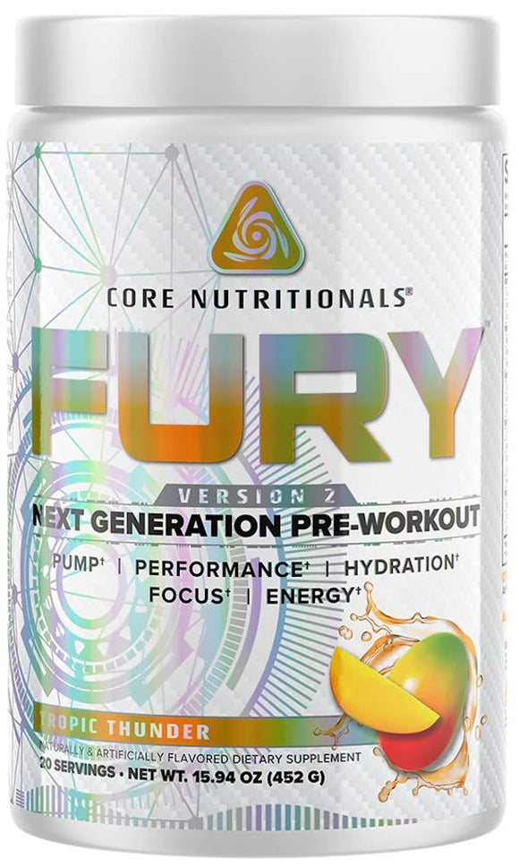 Core Nutritionals Fury V2 Pre-Workout|Creatine|Mass For Life|