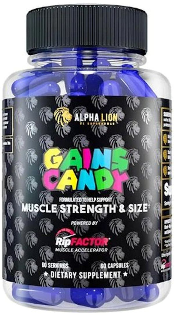 Alpha Lion Gains Candy RipFACTOR 60 Capsules|Lean Muscle|Mass For Life|