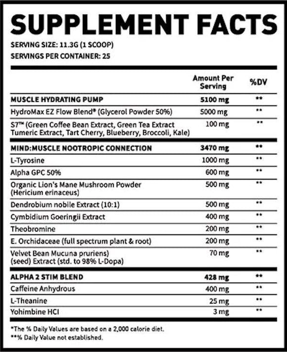 Man Sports Game Day Focus 25 serving|Pre-Workout|Mass For Life|