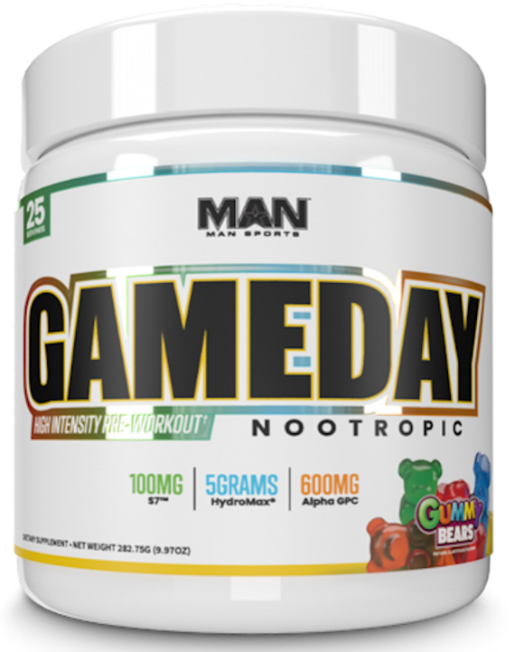 Man Sports Game Day Focus 25 serving|Pre-Workout|Mass For Life|