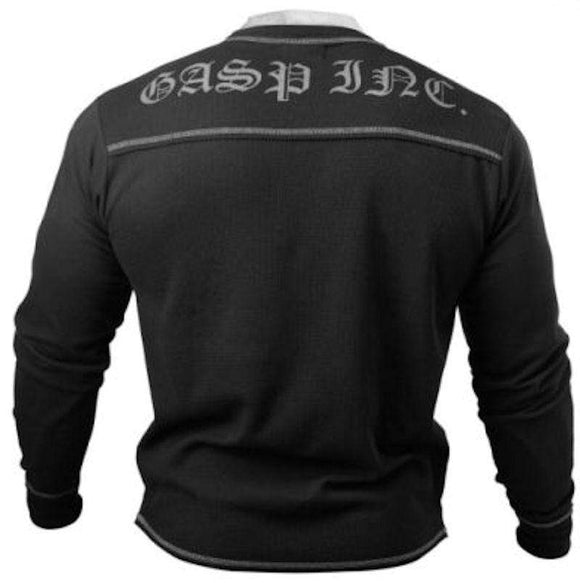 GASP Men's Thermal Longsleeves Black|Men Clothing|Mass For Life|