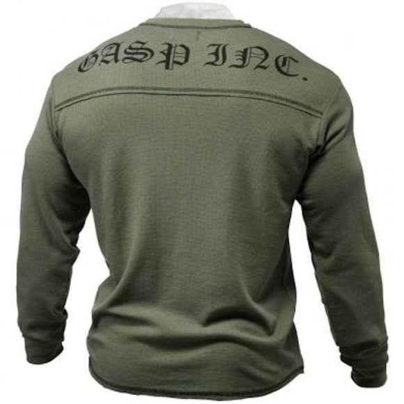 GASP Men's Thermal Longsleeves Wash Green|Men Clothing|Mass For Life|