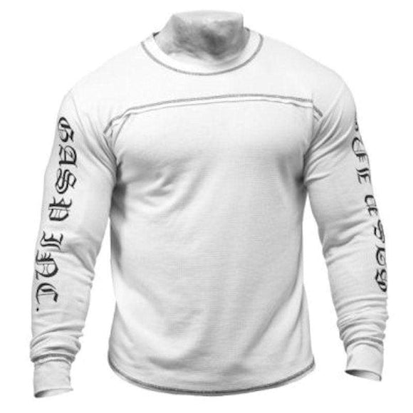 GASP Men's Thermal Longsleeves White|Men Clothing|Mass For Life|