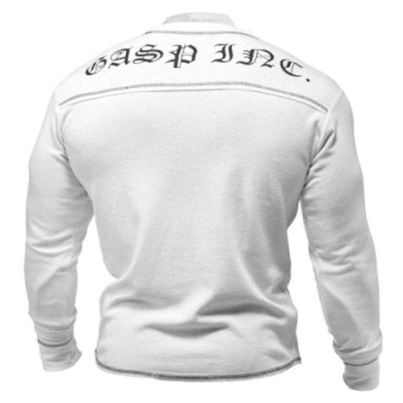 GASP Men's Thermal Longsleeves White|Men Clothing|Mass For Life|