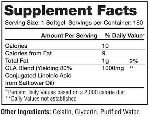 Gaspari Nutrition CLA Gaspari Nutrition CLA 180 softgels